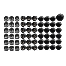 Unbranded CNC Black Cut Topper Bolt Caps Cover For Harley Tour Street Road Glide Softail
