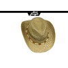 '"Bondi Natural Western Straw Hat