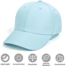 HERUAI Children's Ponytail Baseball Cap 3-8 Years Girls Boys Golf Visor Baseball Cap Hat Sun Visor Hat UV Protection Peaked Cap Summer Hat Junior Summer Hat Tennis Cap Sun Hat Visor UPF 50+, blue