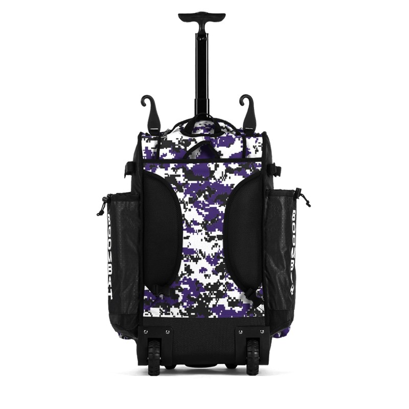 Boombah Rolling Superpack Hybrid Digital Camo Bat Pack Black/Purple -
