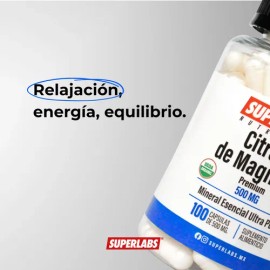 Superlabs Nutrition 3pack Magnesio Citrato 500mg 100caps Sabor