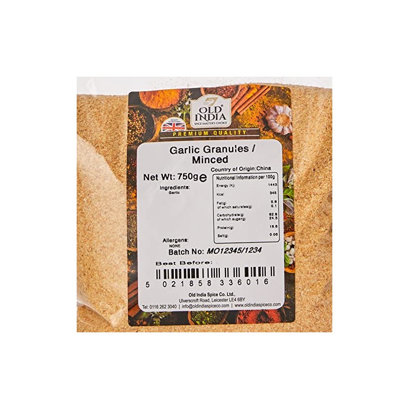 Old India Garlic Granules / Minced 750 g