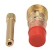 LiebeWH 4pcs TIG Gas Lens Kit White Ceramic Nozzle Short