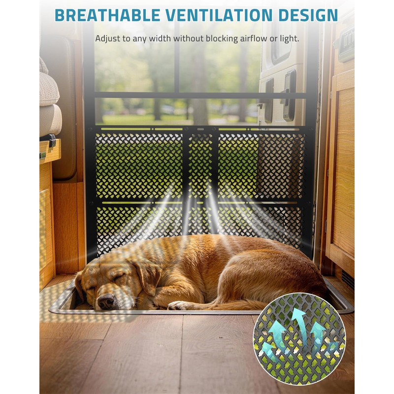 RV Screen Door Protector for Dogs, Adjusts from 16.5 to
