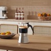 SIXAQUAE Stovetop Espresso Maker, Crystal Glass-top & Stainless Steel Espresso