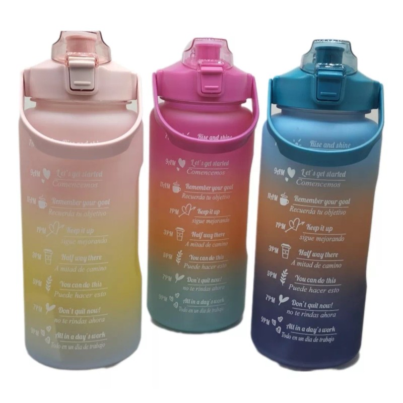 Taej 85 Pack 3 Vasos Para Agua Motivacionales Deportivos 2
