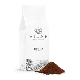 Vilar Imports 1 Kg , 2.2 Lb Vilar Espresso Coffee Beans Medium or Dark Roast - Classic Blend  - Espresso (Fine), Dark
