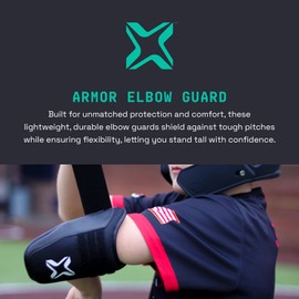 Axe Armour | Baseball & Softball Batter's Elbow Guard | Adjustable Strap One-Size Design Fits Youth & Adult Players (Cotton Candy)