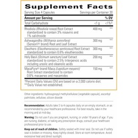 Integrative Therapeutics HPA Adapt - Adaptogenic Supplement for Stress Support* - Includes Ashwagandha, Rhodiola & Other Adaptogenic Herbs* - Vegan, Dairy-Free & Gluten-Free - 120 Capsules