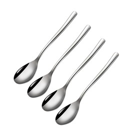 Wenkoni 6"Small Dessert Spoons, Yogurt Spoons,Coffee Spoons,Espresso Spoons,Ice Cream Spoons,SUS 304 Stainless Steel spoons 4 pcs Set.