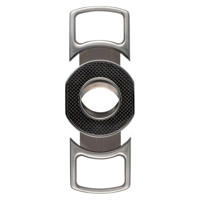 Passatore 2 Blade Chrome Carbon Black Cigar Cutter