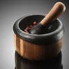 AdHoc MO20 CRUSH Pestle & Mortar | Cast Iron/Acacia Wood