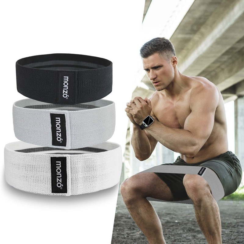 MONZO, 3 Bandas de Resistencia + Cuerda para Saltar, 3