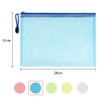 Vicloon Document Bag B5, 10 Pieces Zip Bag, Colourful Waterproof