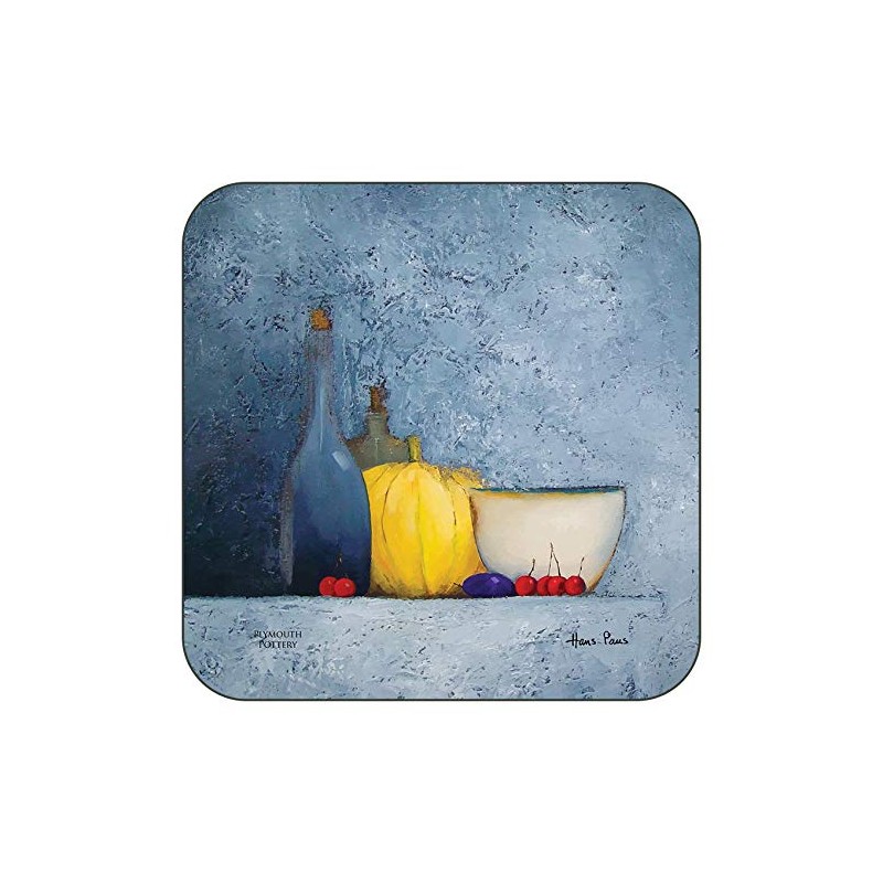 Plymouth Pottery - Blue Harmony Coasters - Set of 6