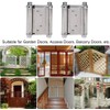 Roberee 2Pcs 3'' Inch Stainless Steel Double Action Spring Hinge
