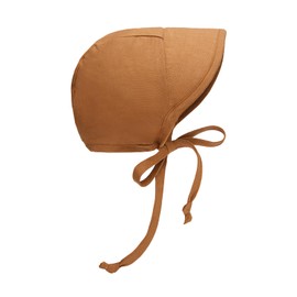 Baby Sun Hat UPF 50+ UV Brimmed Linen Bonnet Cotton-Lined for Boys Girls Child hat Baby Sunscreen Hat Swim hat Cap S Size Brown Color