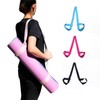 [Boribyeol] Portable Yoga Mat Strap & Carrier for Mat/Foam Roller SN. Mat Strap Black 4ea