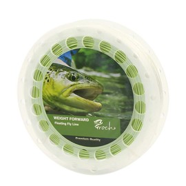 Croch Weight Forward Fly Fishing Line WF 3F 4F 5F 6F 7F 8F 100ft (Moss Green) + Backing Line + 9ft Leader