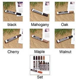 Faderr Furniture Touch Up Pen Marker Repair Wood Floor Cabinet Laminate Scratches Furniture Marker Magic Scratch Cover Touch up Pens Repair(Black)