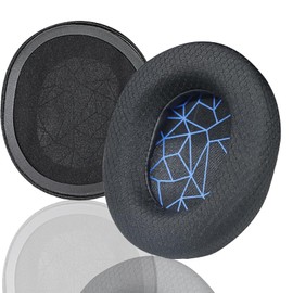 ACCIUK Replacement Ear Pads, Compatible with SteelSeries Arctis 1, 3, 5, 7 Headphones. Breathable Football mesh Braid Combined with Memory sea, Headphone Replacement Ear pad Accessories (Black Blue)
