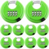 Maitys 4 Digit Combination Locks Stainless Steel Code Disc Lock