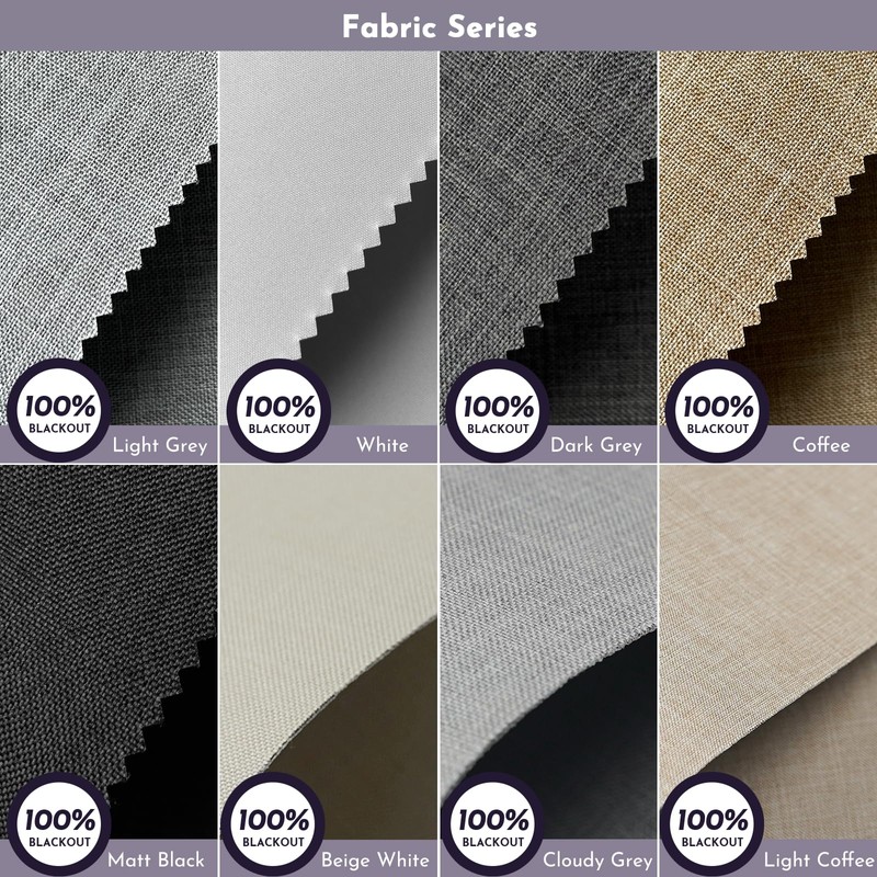 Graywind 100% Blackout Roller Shades Roller Blinds Window Blinds with