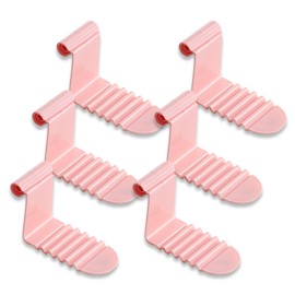 NEVKA 6 Pcs Bed Dheet Clips, Elastic Fitted Sheet Clips, Bed Sheet Fasteners for Fitted Bed Sheets for Fitted Bed Sheets for Mattress Pad Covers - Pink