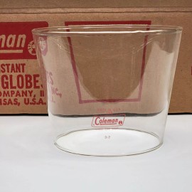 Coleman NOS - (1) Coleman 5107 Tapered Lantern Globe Red Logo USA Made - For 5152 ALSO