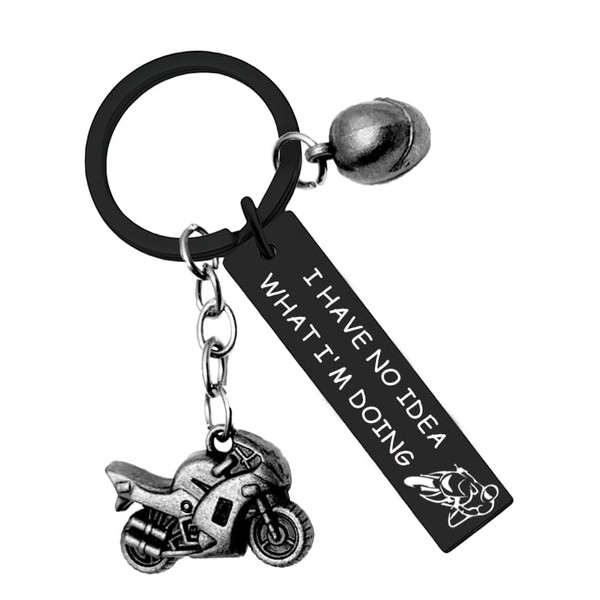Zguhsadl Motorcycle Keychain,cool keychains,Helmet Keychain,motorcycle gifts,Scooters, Dirt Bike Cars Gifts