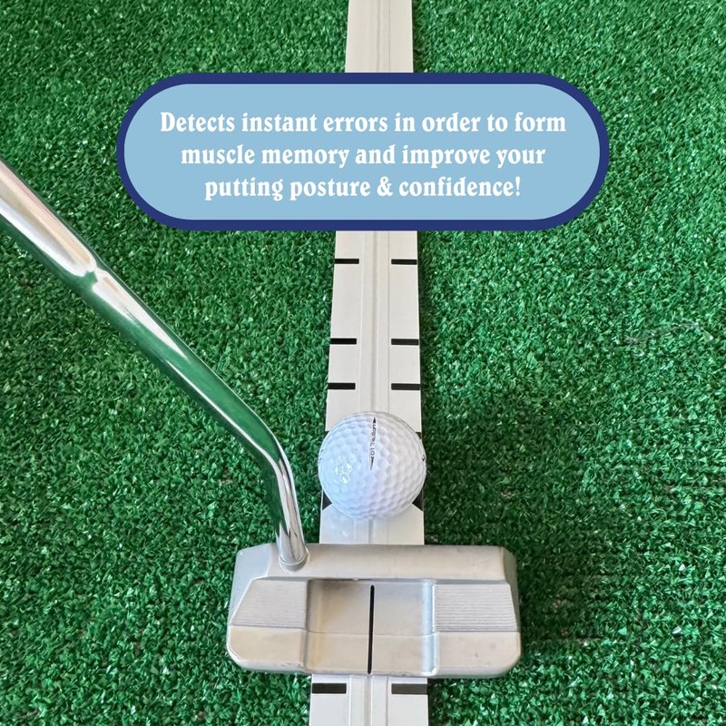 Swing Minder Putting Rail & Golf Stance Training Aid 2-in-1