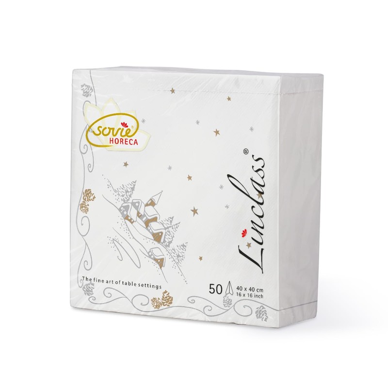 Sovie HORECA Panorama Winter Napkin Linclass® Airlaid Christmas Advent Season