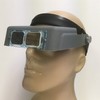 Headband Magnifier, Magnifying Visor with 4 Prismatic Glass Lenses -1.5X