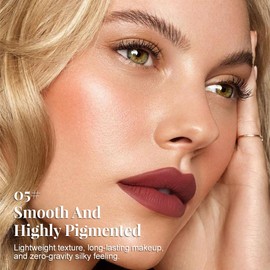 HHLTOH Matte Lip Liner – Sharpenable, Professional Waterproof & Smudge-Proof, Velvet Matte, Long-Lasting Color Lock, Daily Wear, Ideal for Bold & Chic Makeup Looks, Wine Red (Shade 05)