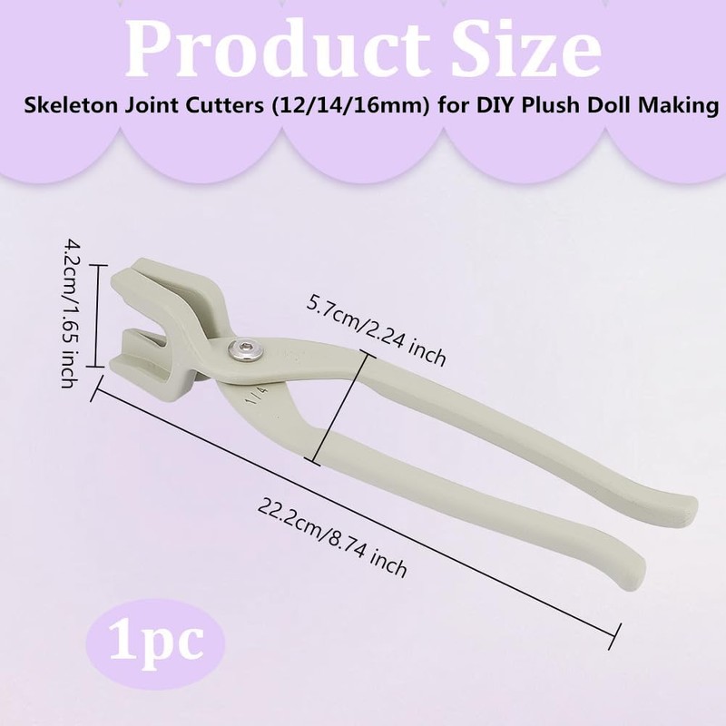 OLYCRAFT Alloy Mounting Pliers - 12/14/16mm Height Skeleton Joint Tool