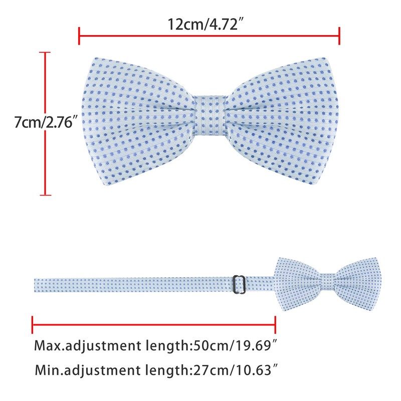 [Allegra K] One-Touch Bow Tie Polka Dot Adult Bow Tie