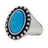 Lucky Brand Turquoise Set Stone Ring, Silver, One Size