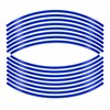 32-Piece Reflective PVC Motorcycle Wheel Rim Stripe Decal Set for