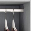 Emuca 7060825 Lateral Support for Oval Wardrobe Hanging Rod, Metallic