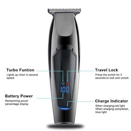 Hair Clippers for Men, Hair Clipper Oil Head Engraving Electric Clippers LCD Digital Display Household Professional Electrical Appliances