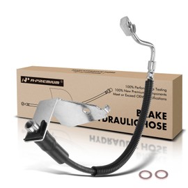 A-Premium Rear Passenger Brake Hydraulic Hose Compatible with Select Chevy and GMC Models - Express 1500 2500 3500, Savana 1500 2500 3500, 2003-2017 - Replace# 84286062
