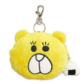 くまいぬといろいろ生き物 フェイスパスケース くまいぬ 高さ:約9cm