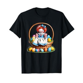 Raggedy Ann in an Easter Egg Basket T-Shirt