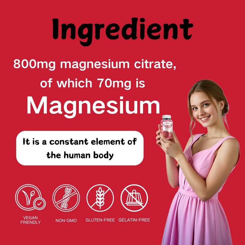 Magnesium Citrate Gummies | Magnesium Supplement for Adults | High