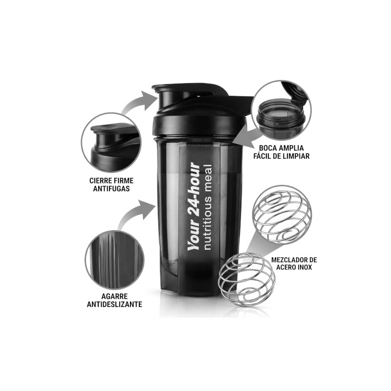 500 ML Blender bottles shaker Proteína con Bola de Acero