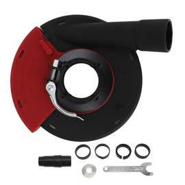 5 In Power Grinding Dust Shroud Iron PA66 Red Black Wearproof Surface Grinding Shroud for 125 150 Angle Grinders