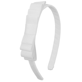 Diadema Blanca con Lazo Anudado para Niñas Pequeñas