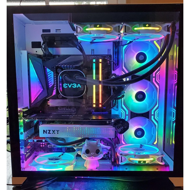 AsiaHorse 360mm Ventilador para PC, 58 Leds Ventilador RGB Ventilador