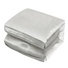 Grand Avenue White/Grey Queen Comforter Sets, 7 Piece Silver Bedding