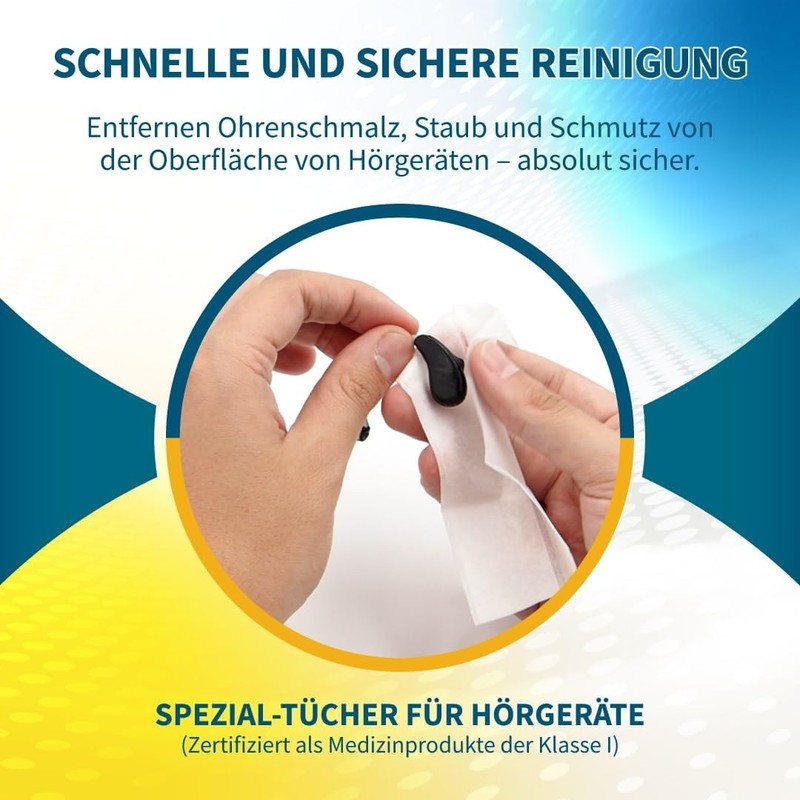 Hearing360 30 Cleaning Wipes for Hearing Aid Hygiene Wipes in